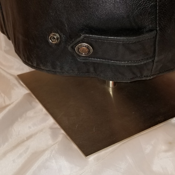 Leather Jacket Shafmastet GreenField Mens Black M - Picture 7 of 9